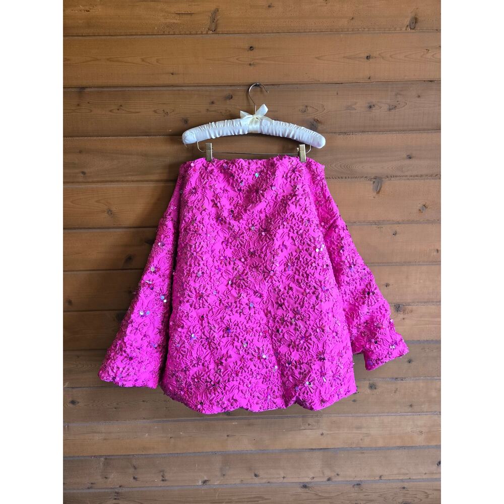 Valentino Mini Dress 2022 Pink PP Collection Jacquard Hot Pink Lurex Sequin 36 0 - Picture 6 of 16